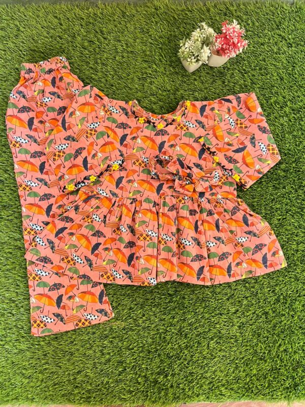 printed short frock for baby girl