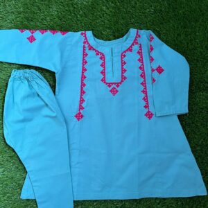 sky blue frock for baby girl